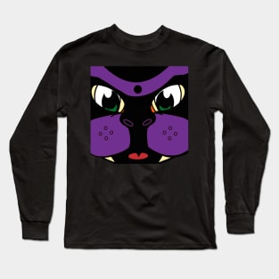 Pop-Up-Pup Muzzle - Purple Long Sleeve T-Shirt